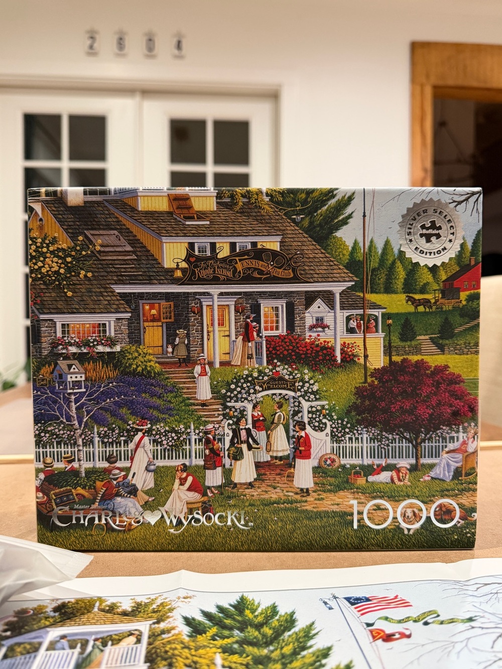 Charles Wysocki 1000-Piece Jigsaw Puzzle, Tennis Club